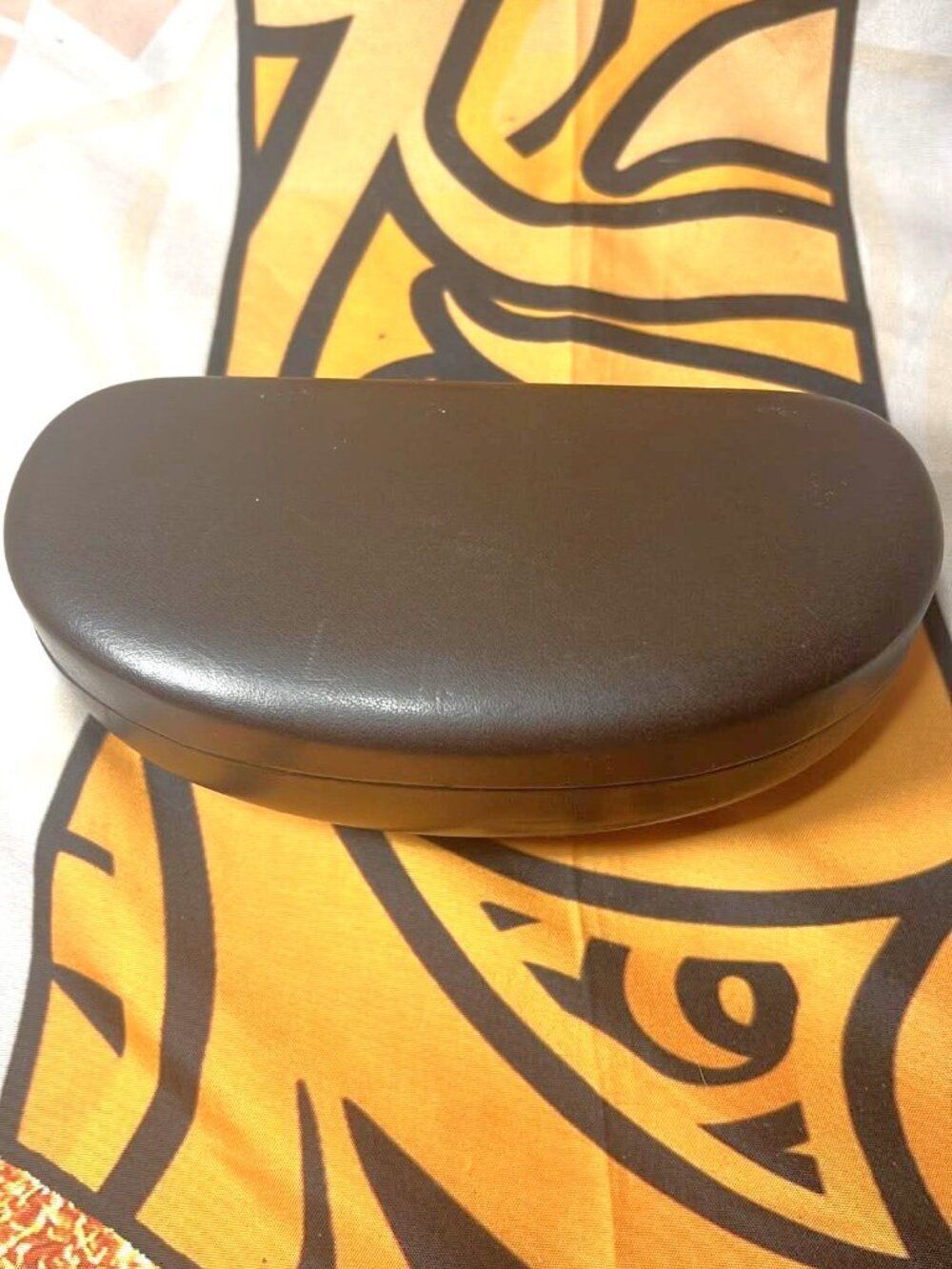 Michael Kors Hard Eyeglass / Sunglasses Case – Brown MK Logo Case
